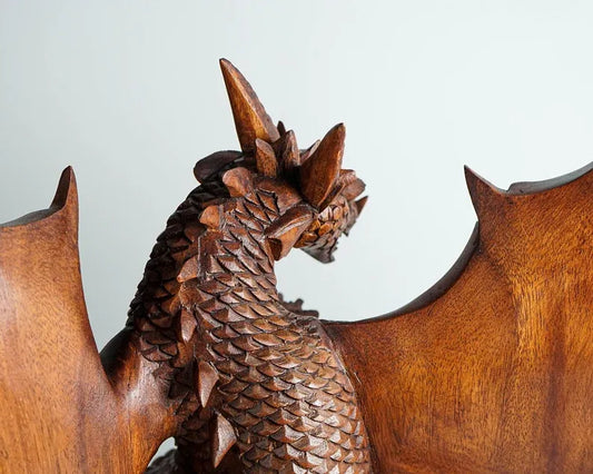 Large Wooden Dragon Statue 1