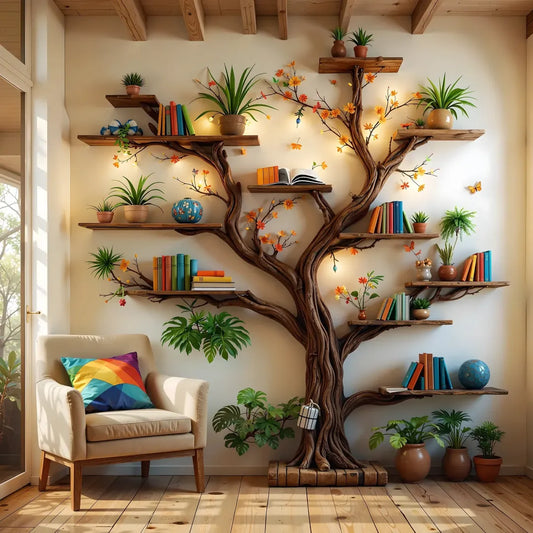 NATURE WOOD TREE BOOKSHELF