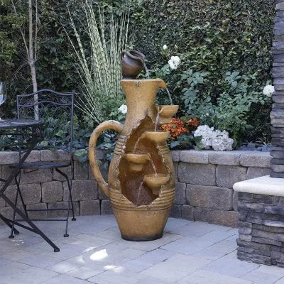Alpine Cascading Fractured Jar Fountain